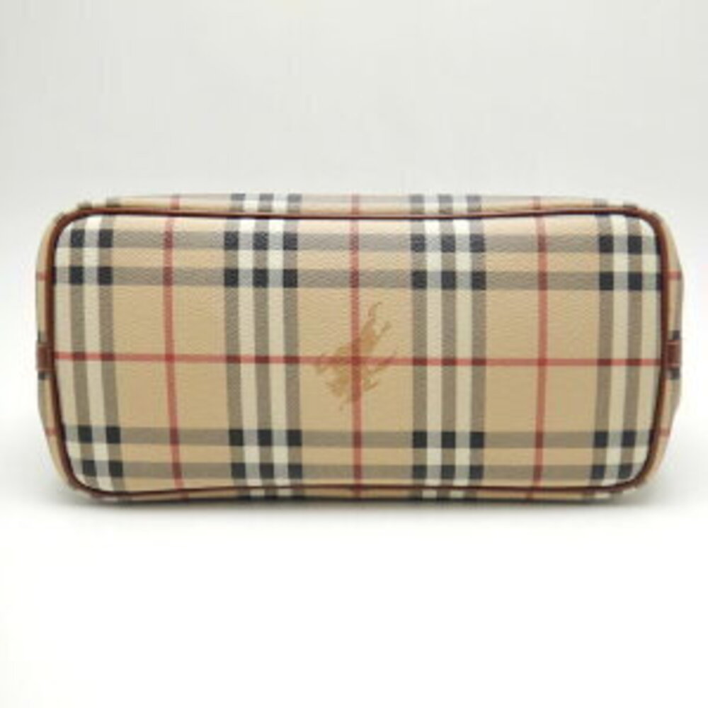 Burberry handbag London leather check brown - Picture 5 of 9